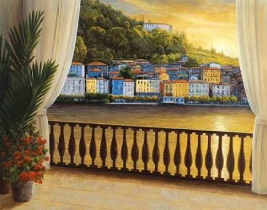 Italian View Canvas Art - Diane Romanello (22 x 28)
