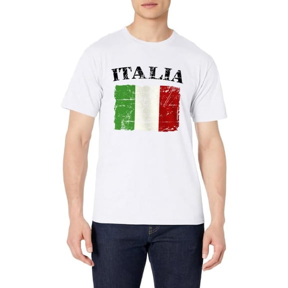Italian Vintage Flag - Italy Retro Banner Ensign T-Shirt