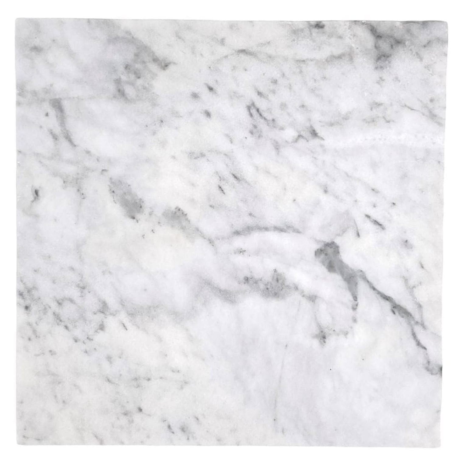Italian White Carrara Marble Tile – 12 x 12 Inch Polished Natural Stone for  Wall and Floor Applications – Bathroom, Kitchen, Shower – Box of Tiles -  Walmart.com, image size:1521x1531