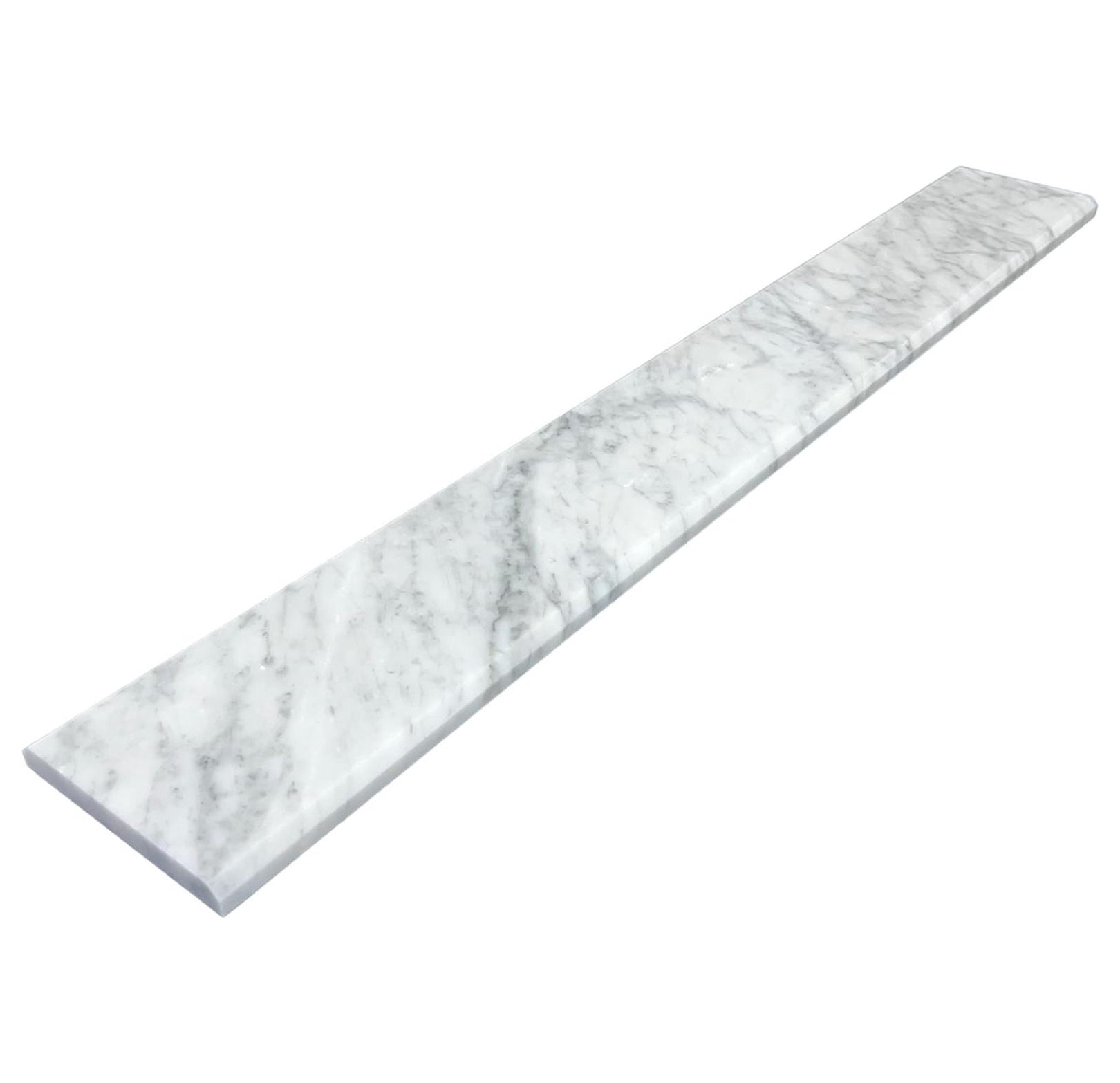Italian White Carrara Polished Marble Threshold Double Bevel for Floor ...