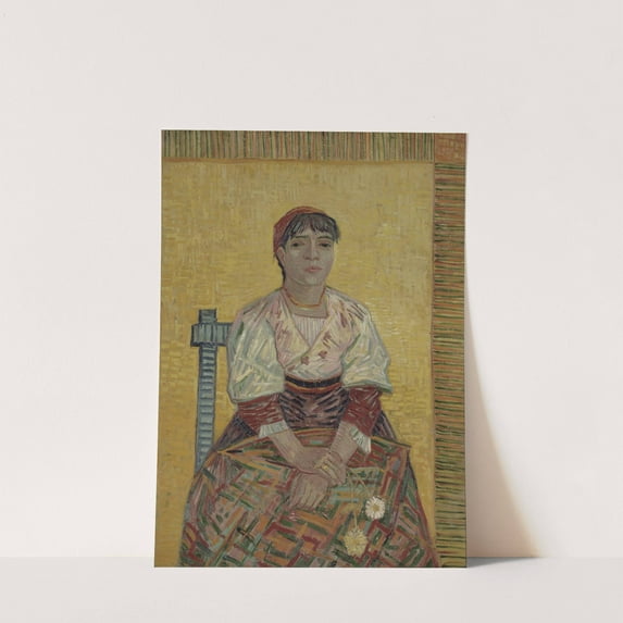 The Italian Woman (1887) - Vincent Van Gogh Artwork - livingroom bedroom office dining room - 10x12 - High Quality Wall Art Poster Print Decor - UNFRAMED