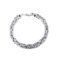 thumbnail image 1 of Italian Womens Byzantine Bracelet 10K/14K White Gold, 1 of 4