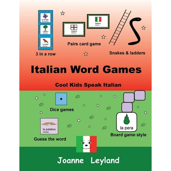 Italian Word Games: Cool Kids Speak Italian, (Paperback)