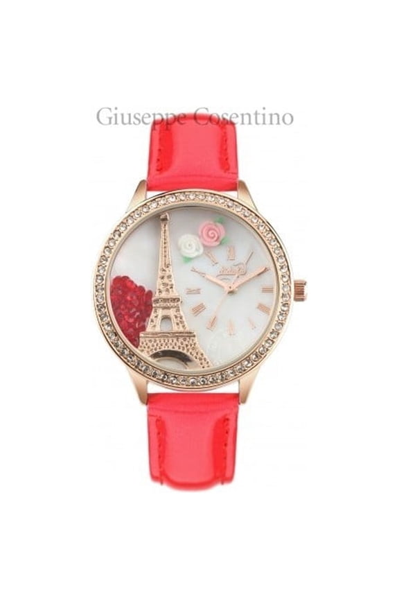 Italian Wrist Watch for Women by Didofa: 3D Original Fashion Watch Red
