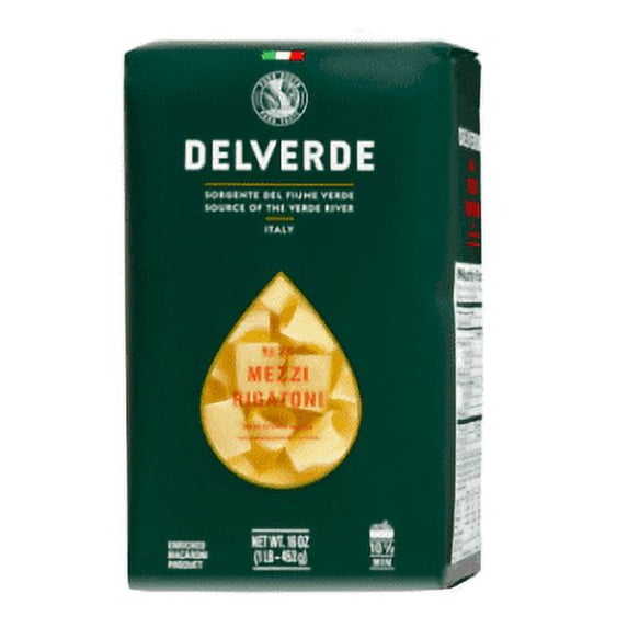 Italian pasta Mezzi Rigatoni 1 LB (PACKS OF 12)