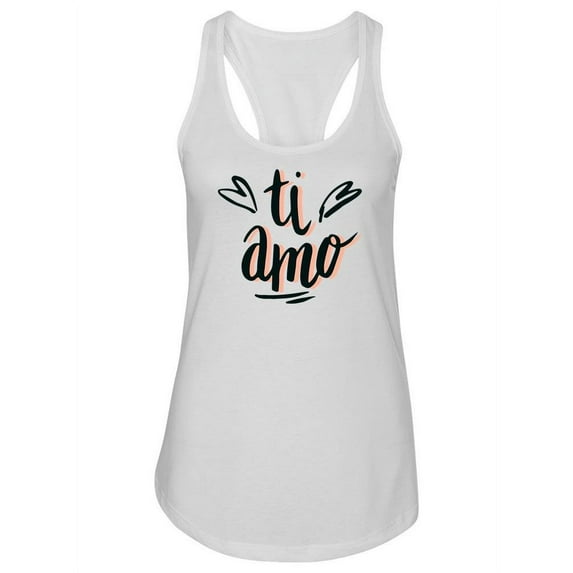 Italian "ti Amo" Tank Women -Image by Shutterstock, Female x-Small