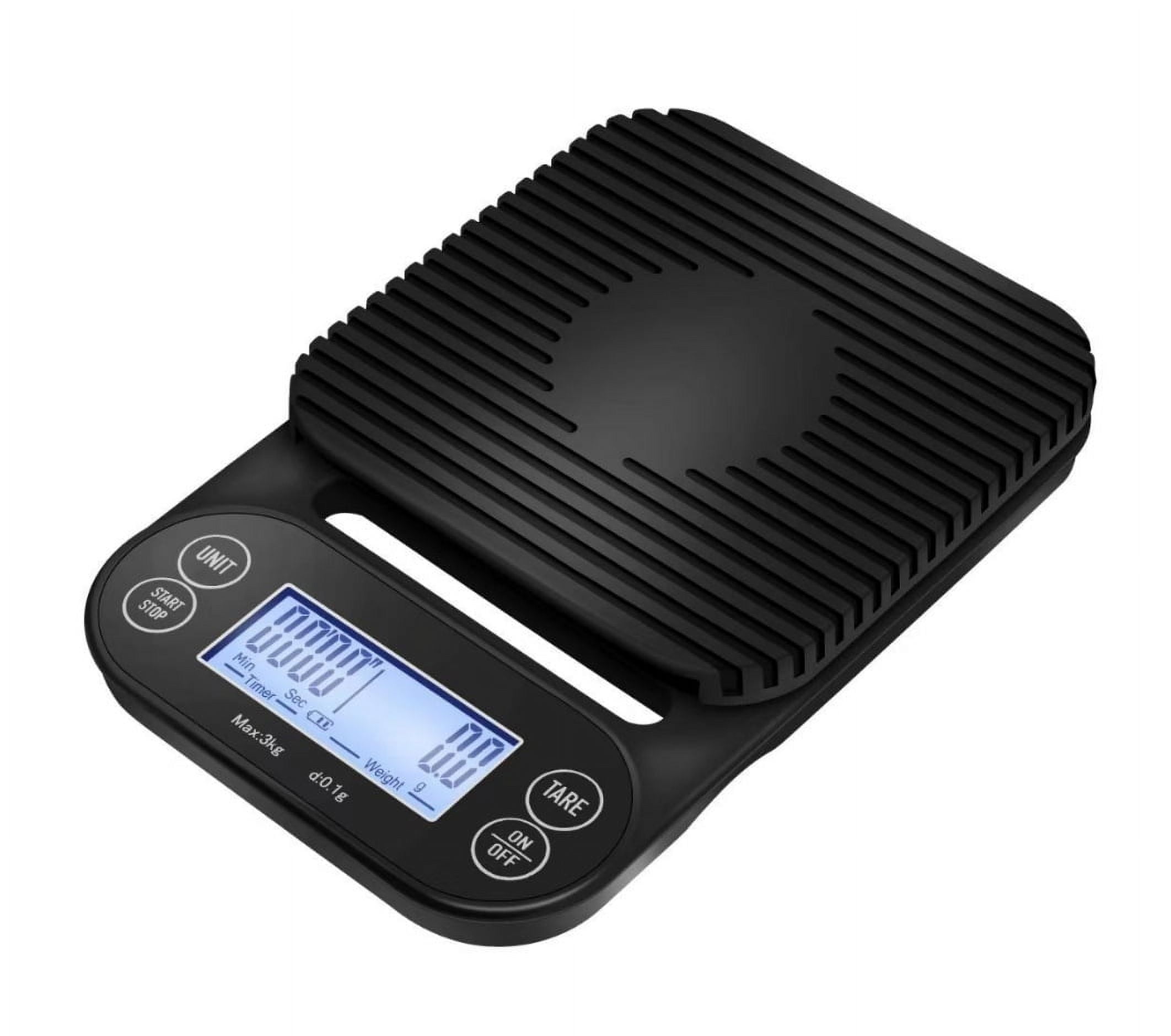 Italian timed coffee scale, coffee bean weighing device, LED display electronic scale, multifunctional high-precision roasted coffee scale