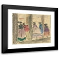 thumbnail image 1 of Italico Brass 18x15 Black Modern Framed Museum Art Print Titled - Figures in Masquerade on the Loggia of the Ducal Palace, Venice (1925), 1 of 5