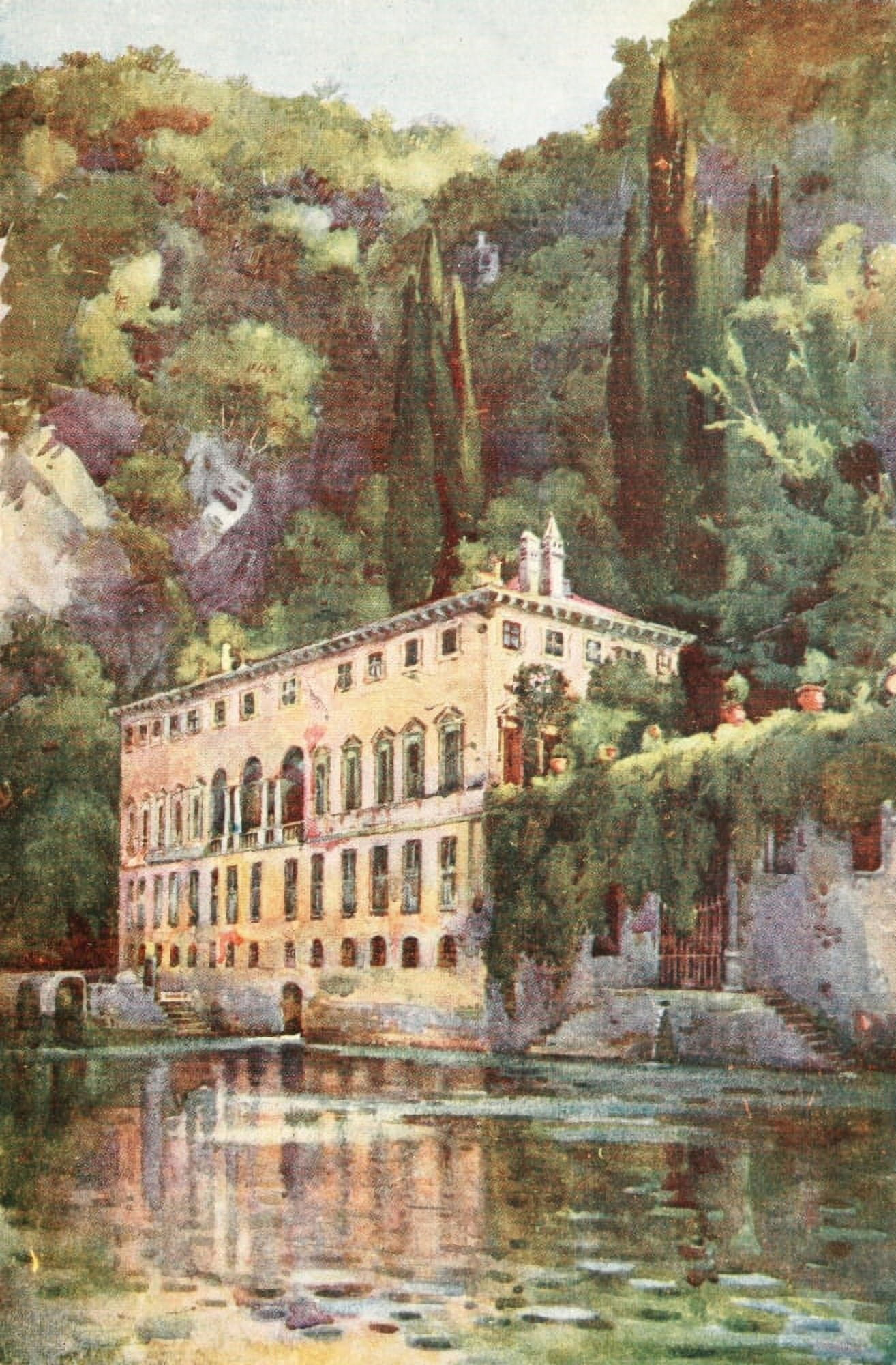 Italy 1907 The Villa Pliny Lake Como Canvas Art - Unknown (24 x 36)