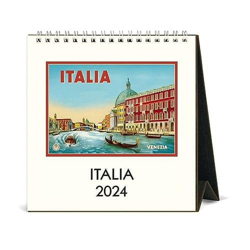 Italy 2024 Easel Desk Calendar