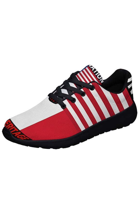Italy And America My Nation My Heritage Shoes Sneakers Black Size 3.5