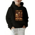 thumbnail image 1 of MAWOTEA Italy Brainrot Tung Tung Tung Sahur Iron-on Graphic Print Pullover Hoodie,50% Cotton & 50% Polyester Blend 260 gsm, Machine Washable for Casual Attire, Fall/Winter, Ideal Gif, 1 of 5