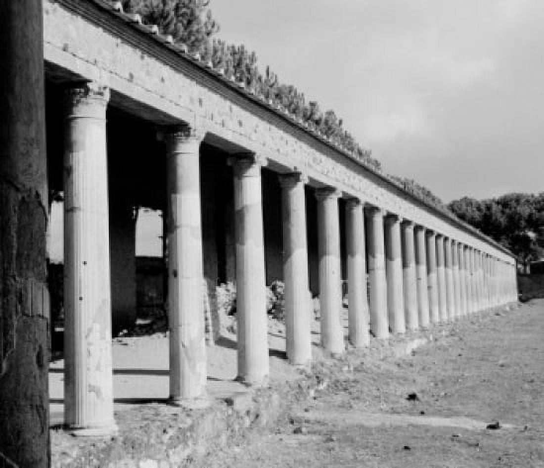 Italy Campania Pompeii Collanade Canvas Art - (24 x 36)