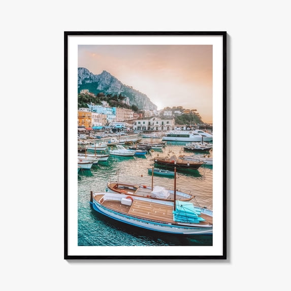 Italy Capri Island Fine Photo Featuring Grande Port And Naples Poster ...