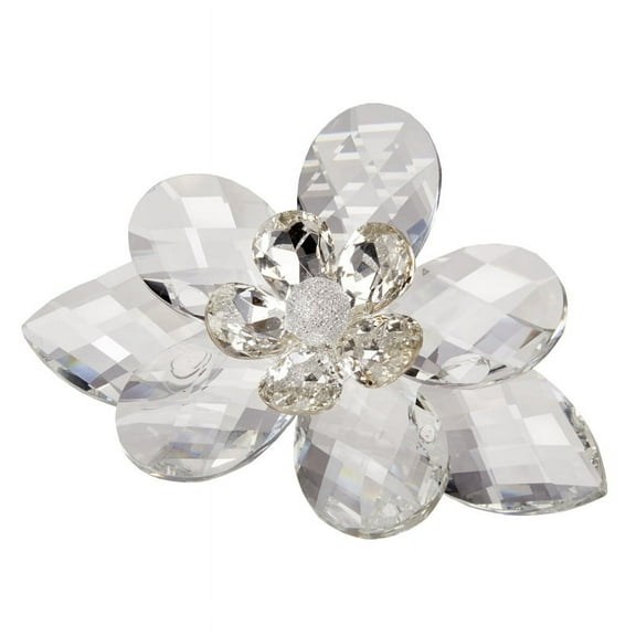 Italy Carlucci Italian Stunning 24% Crystal Water Lily Lotus Figurine 5.5"