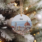 Italy Christmas Ornament, Italy Gift, Italy Travel, Christmas Decor, Italy Souvenir, Travel Gift, Tree Ornaments 99cQa4 Italy-59TH37
