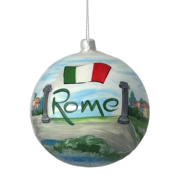Italy Christmas Ornament - Rome Glass Ball