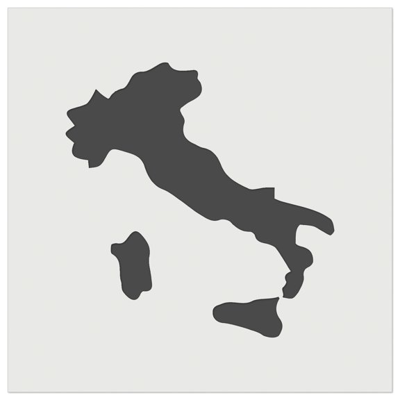 Italy Country Solid DIY Cookie Wall Craft Stencil - 3.5 Inch
