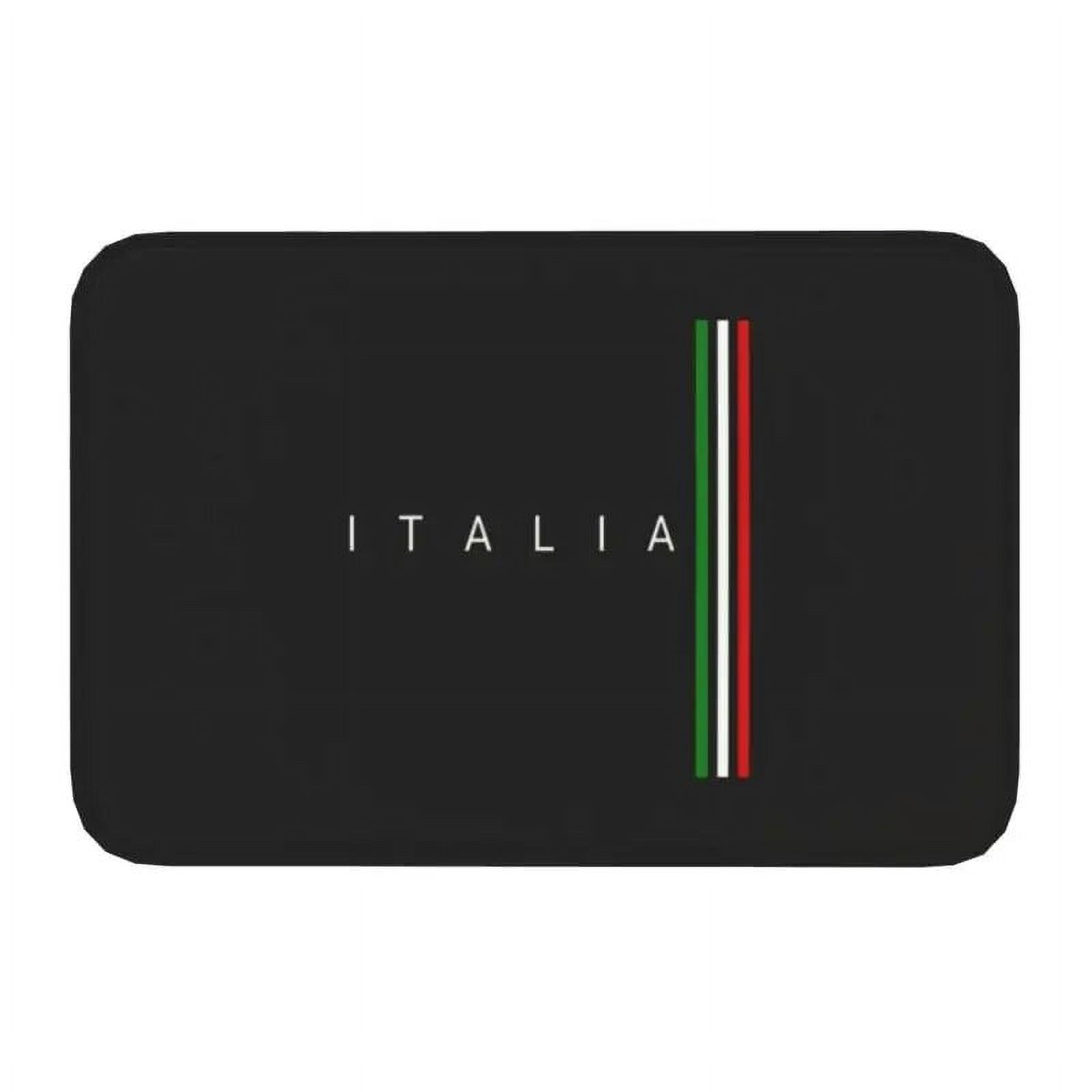 Italy Flag Front Door Floor Entrance Mats Outdoor Italy Qatar Bathroom