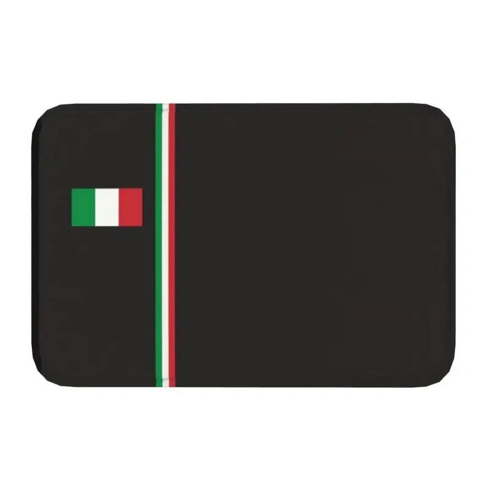 Italy Flag Front Door Floor Entrance Mats Outdoor Italy Qatar Bathroom