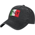 thumbnail image 1 of Italy Flag Hat Men Women Baseball Cap Trucker Hat Cowboy Hat, 1 of 8