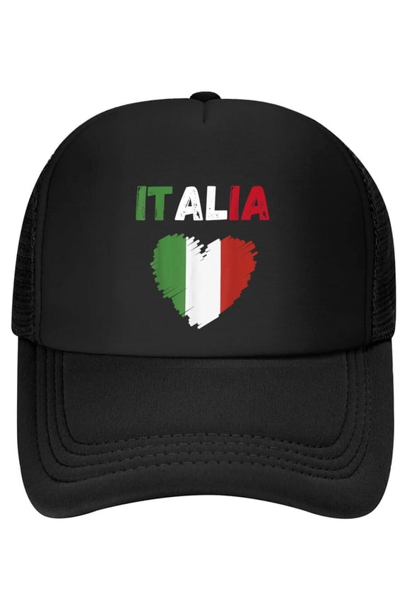 Italy Flag Holiday Italy Heart Italian Flag Baseball Cap