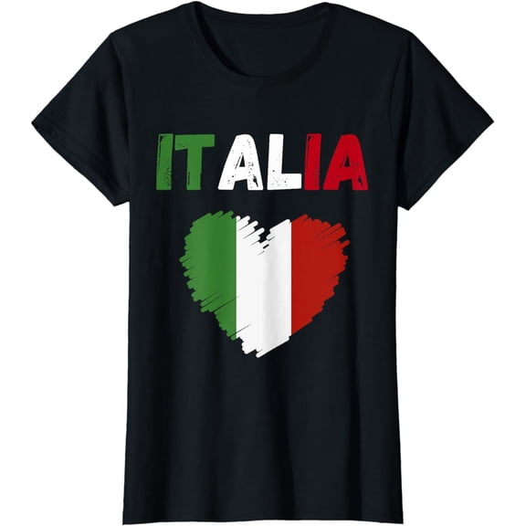 Italy Flag Holiday Italy Heart Italian Flag T-Shirt