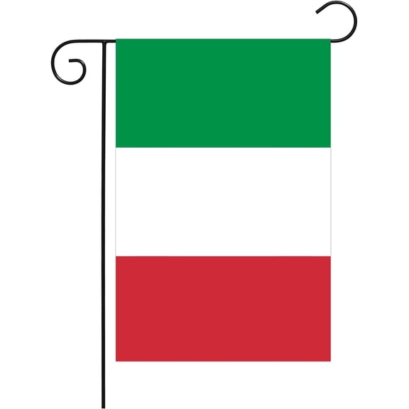 Italy Flag Small Mini Garden Flags 12x18 Double Sided Weather Resistant Yard Flags for Outdoor Indoor Decor (Italy)