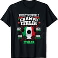 thumbnail image 1 of Italy Football T-Shirt with Cup Years for Italia Soccer Fans, 1 of 4