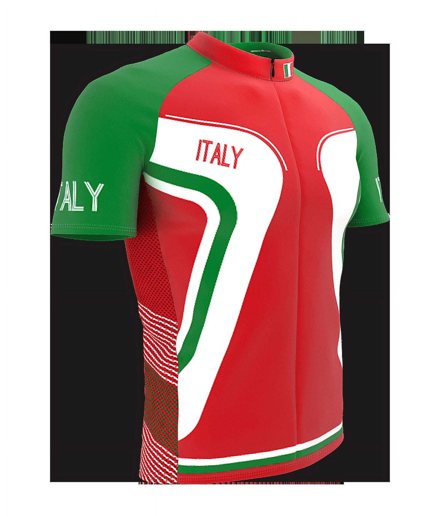 Italy Full Zipper Bike Short Sleeve Cycling Jersey for Men - Size 2XL ...