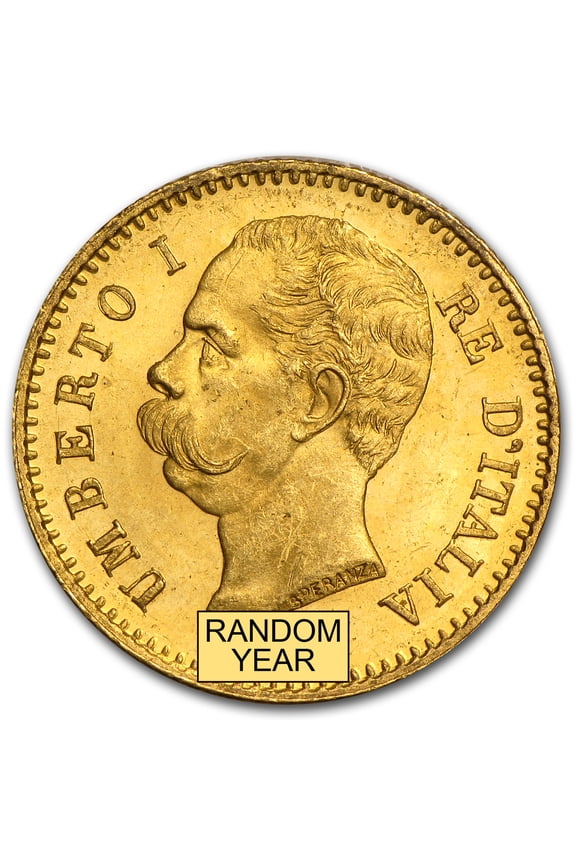 Italy Gold 20 Lire AU/BU (Random)