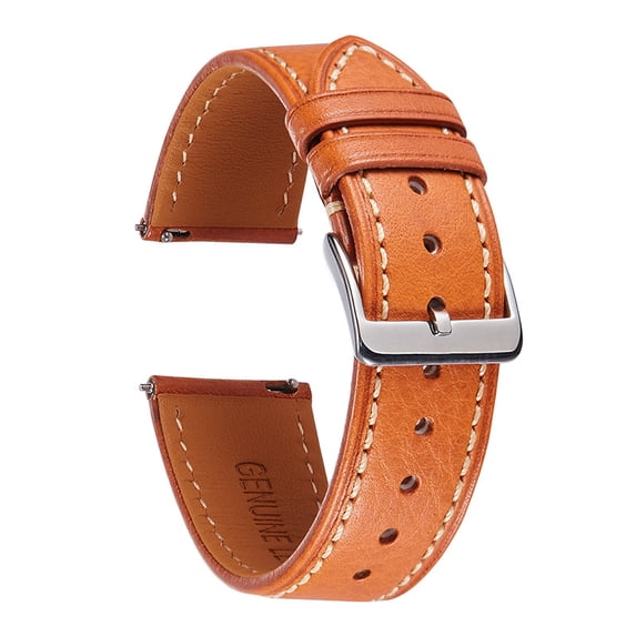 Italy Imported Vegetable Tanned Leather Soft Genuine Leather Men's Strap Vintage Watch Strap 18 20 22mm