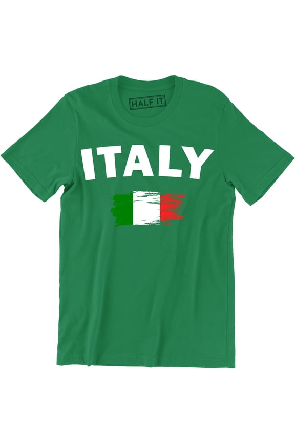 Italy Italian Flag Emblem - National Pride Country Symbol Men's Tee Shirt