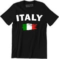 thumbnail image 1 of Italy Italian Flag Emblem - National Pride Country Symbol Men's Tee Shirt, 1 of 4
