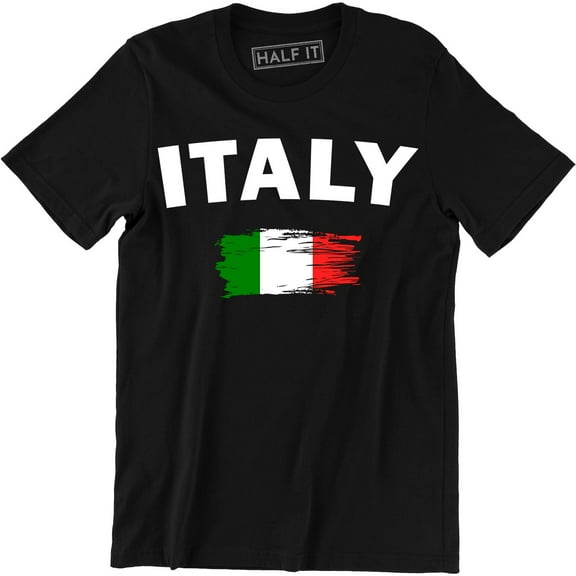 Italy Italian Flag Emblem - National Pride Country Symbol Men's Tee Shirt