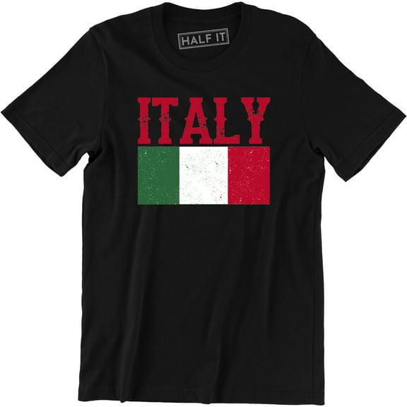 Italy Italian Flag Emblem - National Pride Country Symbol Men's Tee