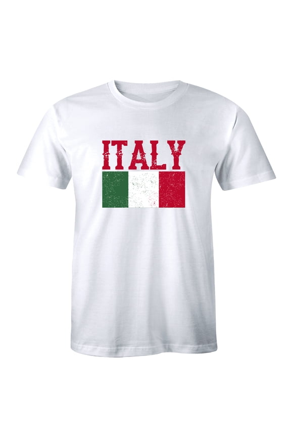 Italy Italian Flag Emblem - National Pride Country Symbol Men's Tee