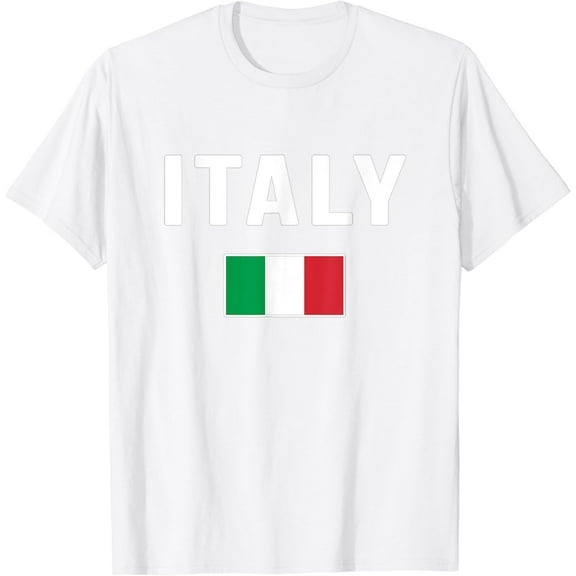 Italy Italian Flag Italia Italiano T-Shirt100% cotton