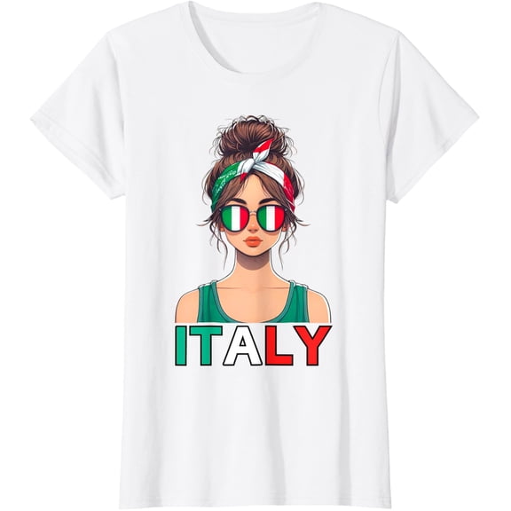 Italy Italian Girls Italia Girl Cute Women Children Mum Wife T-Shirt