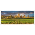 thumbnail image 1 of Italy Kitchen Mat, Vineyards of San Gimignano Tuscany Historic Architecture Dramatic Sky Clouds, Plush Decorative Kitchen Mat with Non Slip Backing, 47" X 19", Green Apricot Blue, by Ambesonne, 1 of 1