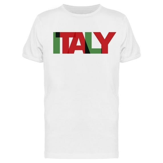 Italy Lettering T-Shirt Men -Image by Shutterstock, Male Small