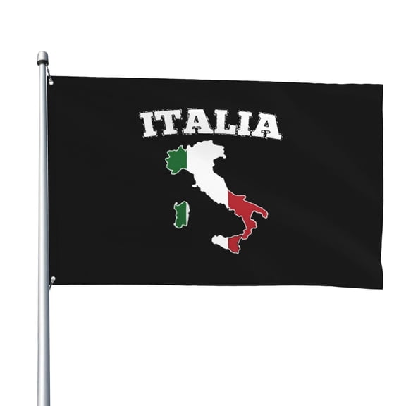 Italy Map Flag Flag 4x6 Ft Big Flag For Outdoor Indoor Office Workplace Home Garden