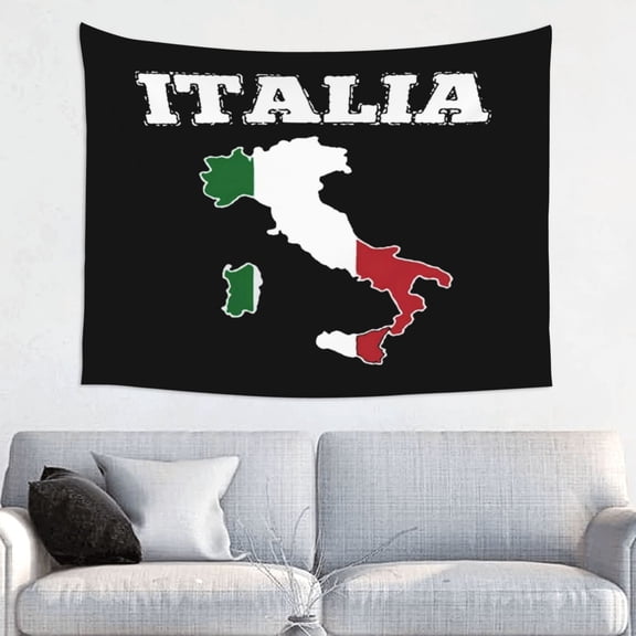 Italy Map Flag Tapestry Aesthetic Tapestry Wall Hanging For Room Bedroom Dorm Room Decor 29x37 Inches
