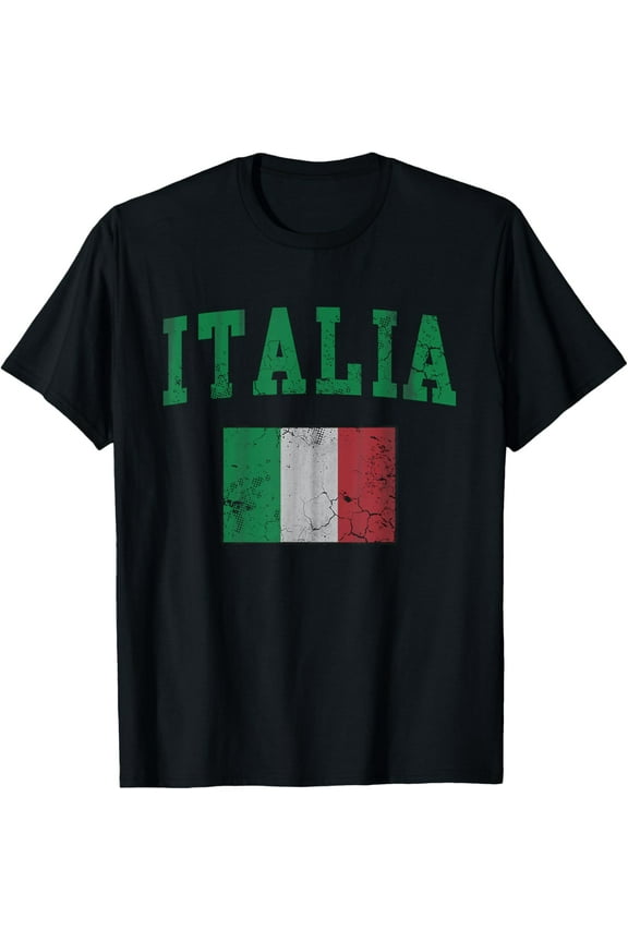 Italy Men Women Family Kids Boys Girls Youth Group Vintage Italia Flag Italian T-Shirt T-Shirt