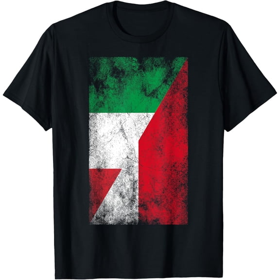 Italy Monaco Flags - Italian Monégasque, Monacan T-Shirt