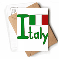 thumbnail image 1 of Italy National Flag Green Pattern Postcards Envelopes Blank Note Cards Mailing, 1 of 4