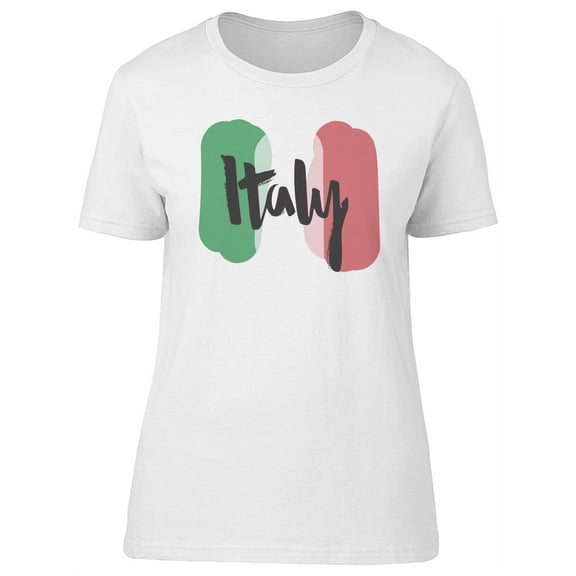 Italy National Italian Flag T-Shirt Women -Image by Shutterstock, Female Medium