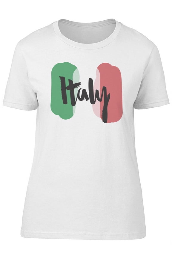 Italy National Italian Flag T-Shirt Women -Image by Shutterstock, Female Medium