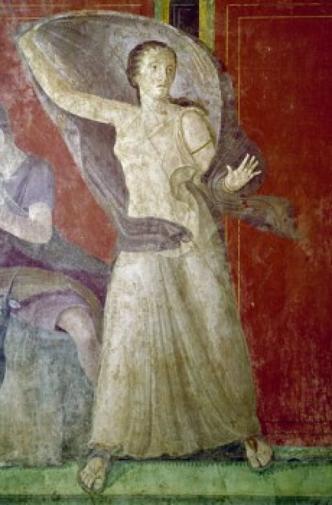 Italy Pompeii Villa of the Mysteries #11 fresco circa 60-50 BC Roman Art Canvas Art - (18 x 24)