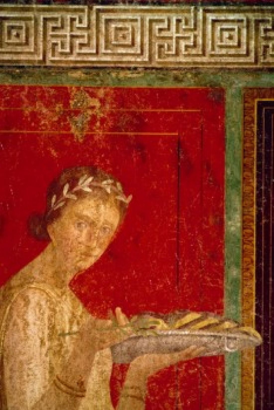 Italy Pompeii Villa of the Mysteries #9 fresco circa 60-50 BC Roman Art Canvas Art - (24 x 36)